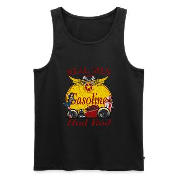 Hod Rod American Car and Muscle Cars Rockabilly - Men's Premium Organic Tank Top - black - Front - Michal (187cm)