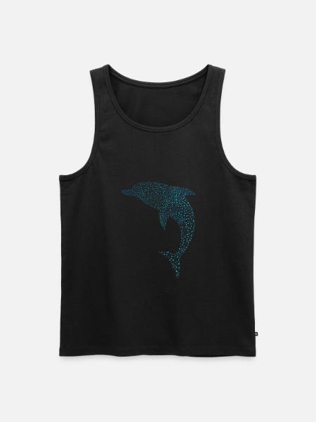 Schöner Delphin Beautiful Dolphin - Men's Premium Organic Tank Top - black