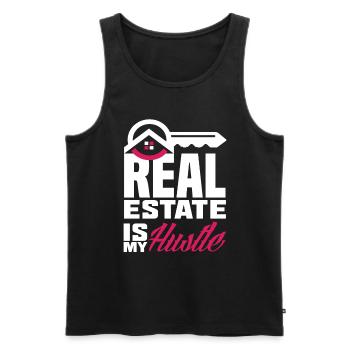 Immobilienmakler Business Job Immobilien - Männer Premium Bio Tank Top - Schwarz - Vorne - Michal (187cm)