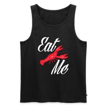 Crawfish Eat Me - Men's Premium Organic Tank Top - black - Front - AI Model Male 178 light (178cm)