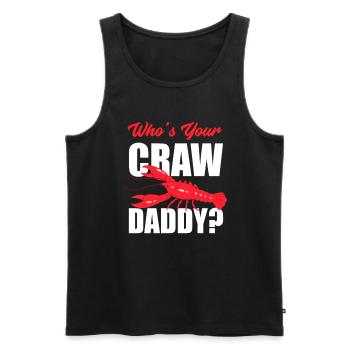 Langusten Papa Wortspiel Spruch - Männer Premium Bio Tank Top - Schwarz - Vorne - Michal (187cm)