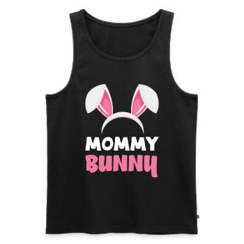 Mama Hase Osterhasenohren Ostern - Männer Premium Bio Tank Top - Schwarz - Vorne - Michal (187cm)