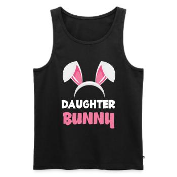 Fille lapin Pâques lapin oreilles de Pâques - Débardeur bio Premium Homme - noir - Devant - Michal (187cm)