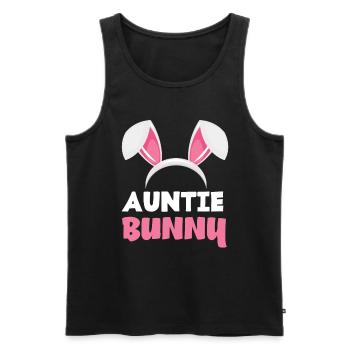 Tante Hase Osterhasenohren Ostern - Männer Premium Bio Tank Top - Schwarz - Vorne - Michal (187cm)