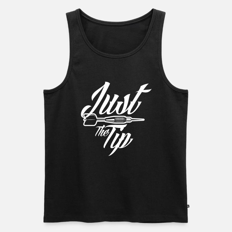 Dart - Männer Premium Bio Tank Top - Schwarz