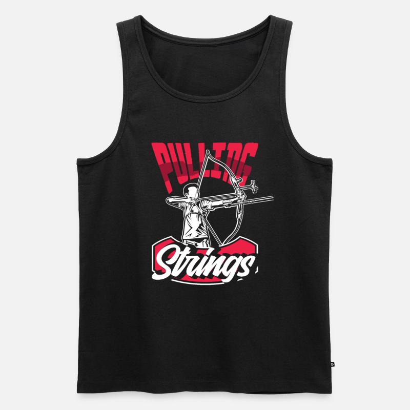 Bogenschießen Bogenschießen Bogenschießen - Männer Premium Bio Tank Top - Schwarz