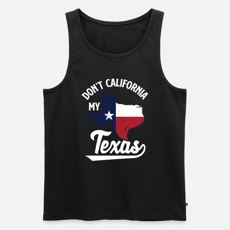 Texas - Männer Premium Bio Tank Top - Schwarz
