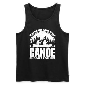 Femme Mari Canoë Canoë - Débardeur bio Premium Homme - noir - Devant - Michal (187cm)