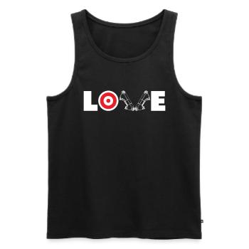 Love Archery Archery - Men's Premium Organic Tank Top - black - Front - AI Model Male 178 light (178cm)