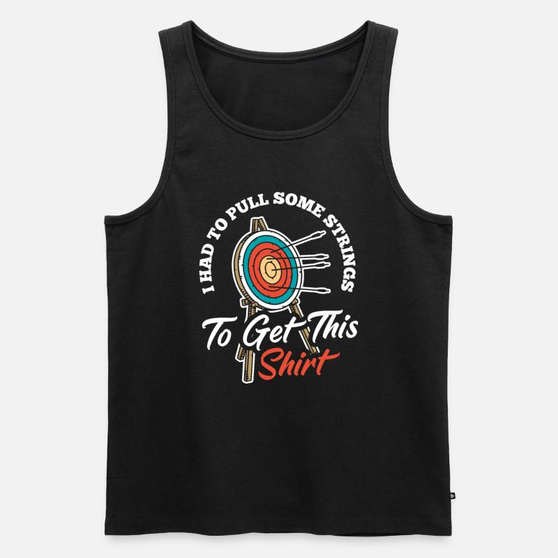Bogenschütze Bogen Bogenschießen - Männer Premium Bio Tank Top - Schwarz