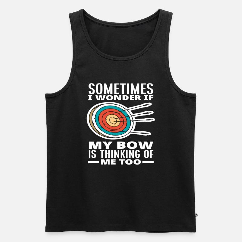 Bogen Sport Bogenschießen - Männer Premium Bio Tank Top - Schwarz
