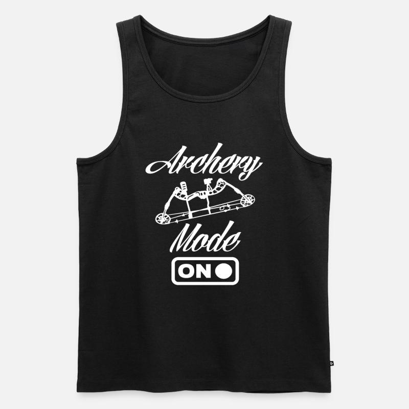 Bogen Modus Bogenschießen - Männer Premium Bio Tank Top - Schwarz