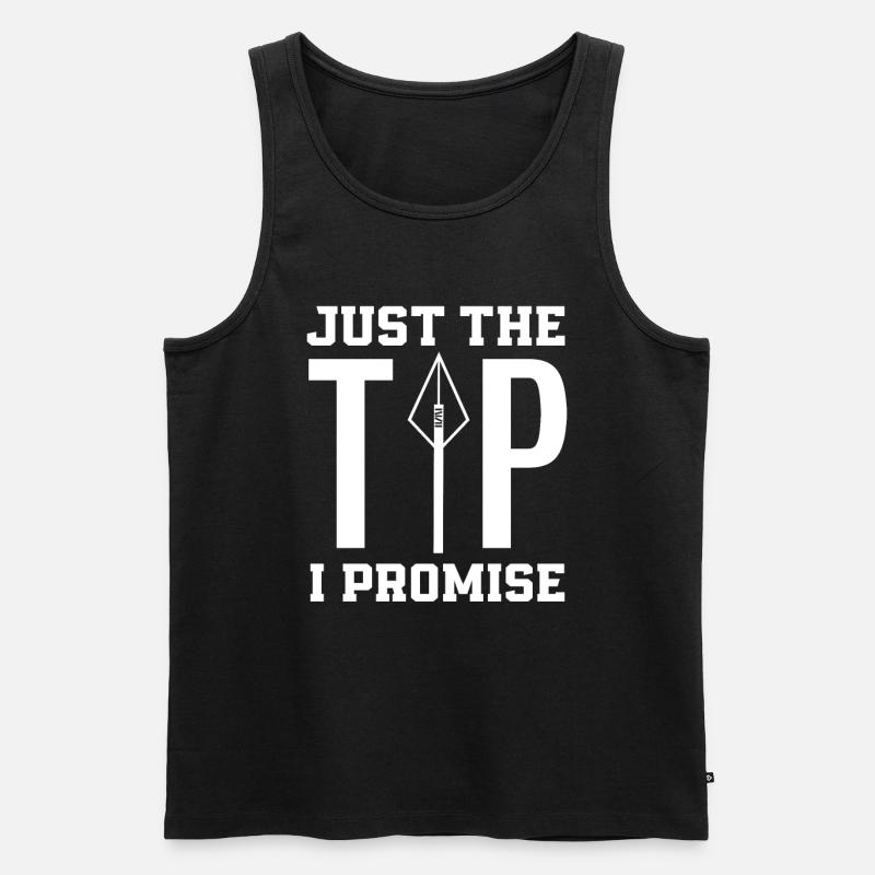 Bogenspitze Pfeil Bogenschießen - Männer Premium Bio Tank Top - Schwarz