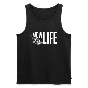Landschaftsgärtner Leben - Männer Premium Bio Tank Top - Schwarz - Vorne - AI Model Male 178 light (178cm)