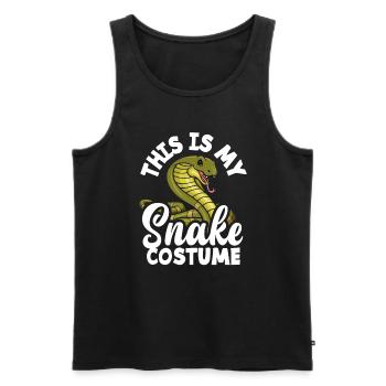 Schlangen Kostüm - Männer Premium Bio Tank Top - Schwarz - Vorne - AI Model Male 178 light (178cm)