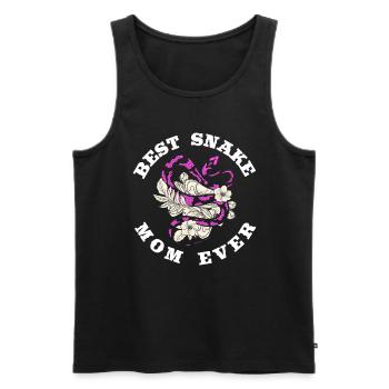 Schlange Schlangen Mama - Männer Premium Bio Tank Top - Schwarz - Vorne - AI Model Male 178 light (178cm)