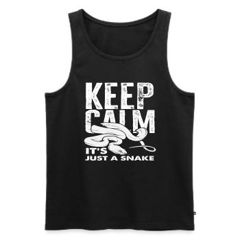 Snake Snake Owner - Men's Premium Organic Tank Top - black - Front - AI Model Male 178 light (178cm)