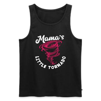 Mama's Little Tornado Storm Chaser - Men's Premium Organic Tank Top - black - Front - Michal (187cm)