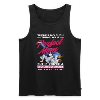 Perfekte Mama Jiu Jitsu Mom - Männer Premium Bio Tank Top - Schwarz - Vorne - Michal (187cm)