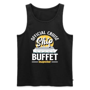 Offizieller Kreuzfahrt Schiff Buffet Inspektor - Männer Premium Bio Tank Top - Schwarz - Vorne - Michal (187cm)