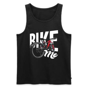 Bike Me Bike Lovers Adventure - Men's Premium Organic Tank Top - black - Front - Michal (187cm)