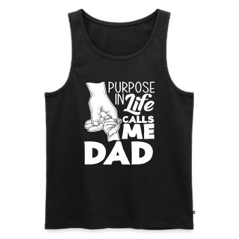 I don't sleep, I rest my eyes dad - Men's Premium Organic Tank Top - black - Front - Michal (187cm)