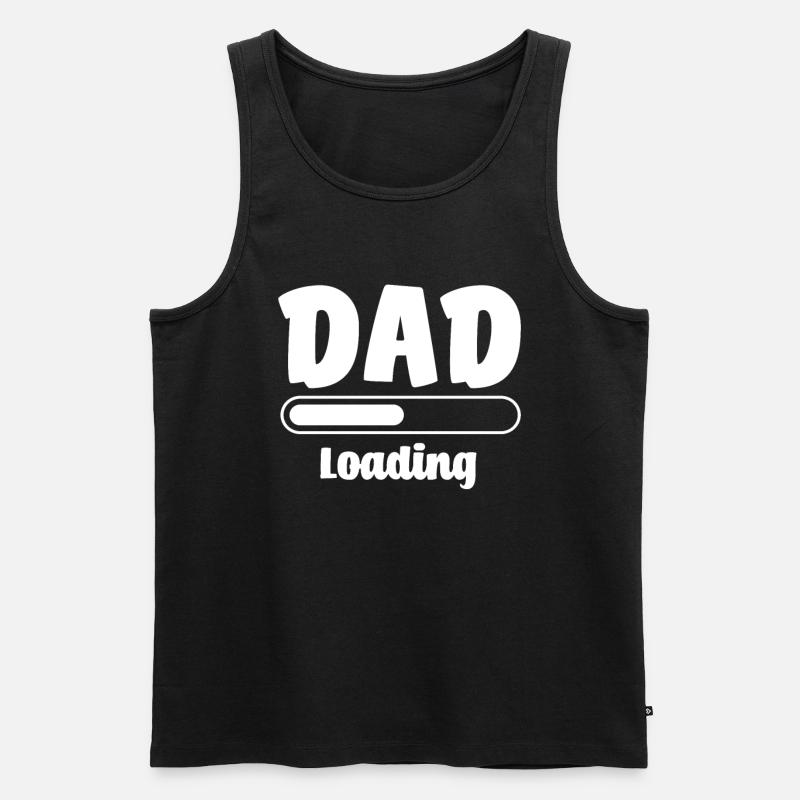 Dad 2023 Loading - Männer Premium Bio Tank Top - Schwarz
