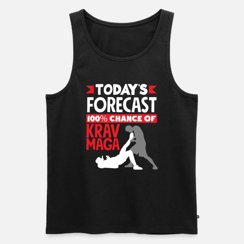 Krav Maga Vorhersage - Männer Premium Bio Tank Top - Schwarz