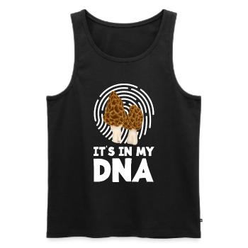 Pilzsammler In Meiner DNA - Männer Premium Bio Tank Top - Schwarz - Vorne - Michal (187cm)