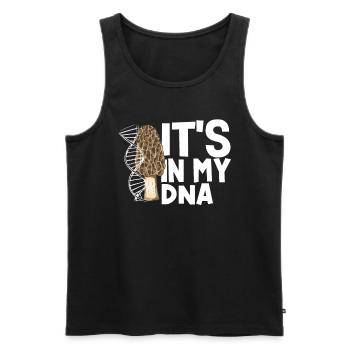 Pilzsammler In Meiner DNA - Männer Premium Bio Tank Top - Schwarz - Vorne - Michal (187cm)