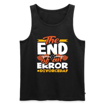 The End of an Error Divorced Af Divorce - Men's Premium Organic Tank Top - black - Front - Michal (187cm)