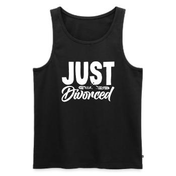 Just Divorced Freedom Celebration Of Divorce - Men's Premium Organic Tank Top - black - Front - Michal (187cm)