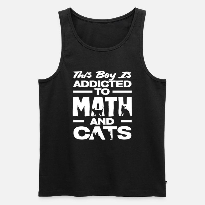 Mathe Lehrer Mathematik Geschenk - Männer Premium Bio Tank Top - Schwarz