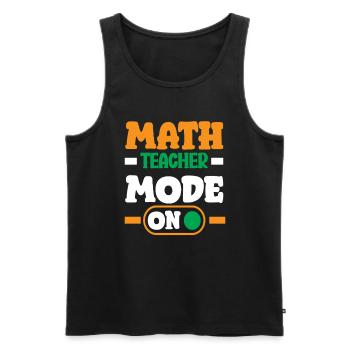 Cadeau de mathématiques pour professeur de mathématiques - Débardeur bio Premium Homme - noir - Devant - Michal (187cm)