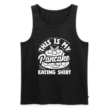 C’est ma gâterie de crêpes - Débardeur bio Premium Homme - noir - Devant - Michal (187cm)