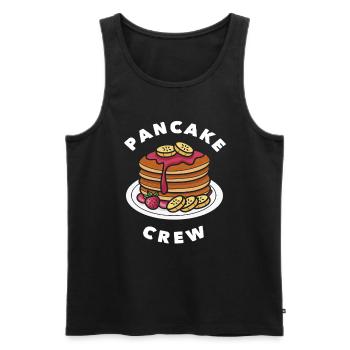 Pancake Crew – Delicious Pancake Delight - Men's Premium Organic Tank Top - black - Front - Michal (187cm)