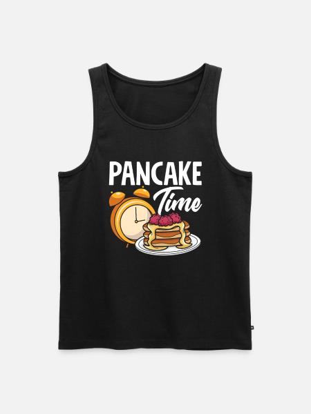 Pannenkoeken Tijd om heerlijk te genieten - Mannen Premium Bio Tanktop - zwart