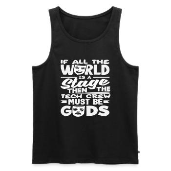 Musical Liebhaber Bühne Tech Crew Götter - Männer Premium Bio Tank Top - Schwarz - Vorne - AI Model Male 178 light (178cm)