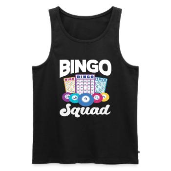Bingo Squad Joueurs Équipe Bingo Fans - Débardeur bio Premium Homme - noir - Devant - Michal (187cm)