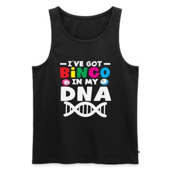 Bingo Lovers DNA Players - Débardeur bio Premium Homme - noir - Devant - Michal (187cm)