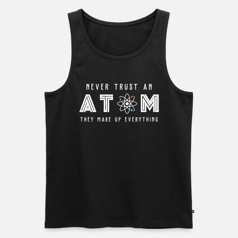 Wissenschaft Atom Science - Men's Premium Organic Tank Top - black