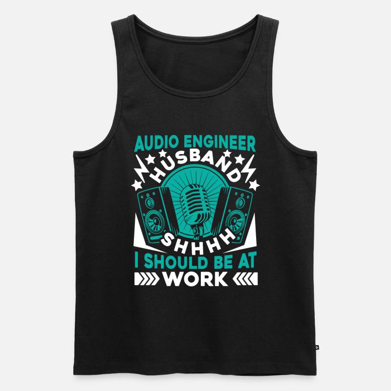 Tontechniker Sound Audio Engineer - Männer Premium Bio Tank Top - Schwarz