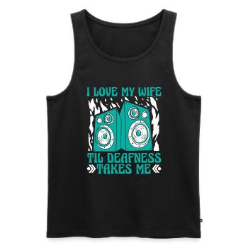 Tontechniker Sound Audio Engineer - Männer Premium Bio Tank Top - Schwarz - Vorne - Michal (187cm)