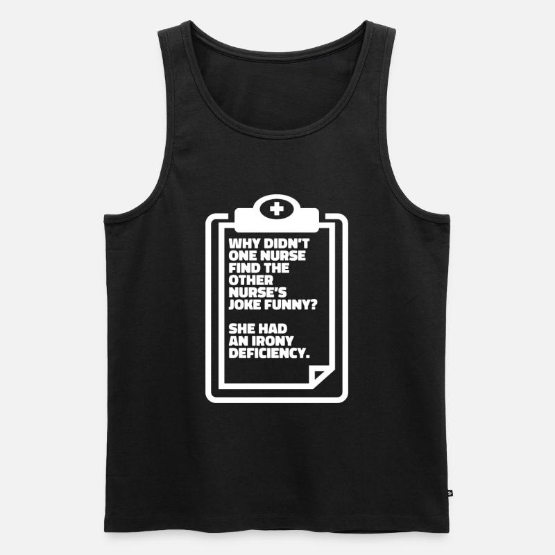 Krankenschwester - Männer Premium Bio Tank Top - Schwarz