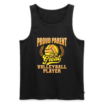 Volleyball Beach Volleyball - Men's Premium Organic Tank Top - black - Front - Michal (187cm)