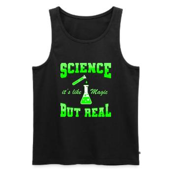 Biologiste scientifique en biologie - Débardeur bio Premium Homme - noir - Devant - Michal (187cm)