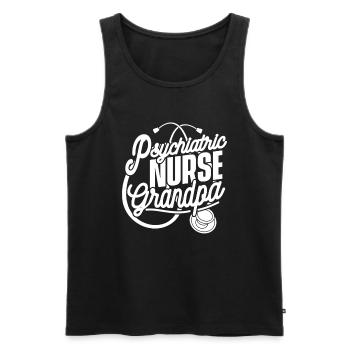 Krankenschwester - Männer Premium Bio Tank Top - Schwarz - Vorne - Michal (187cm)