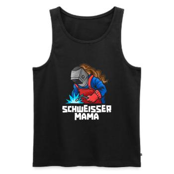 Schmied Schlosser Metallbauer Eisen - Männer Premium Bio Tank Top - Schwarz - Vorne - Michal (187cm)