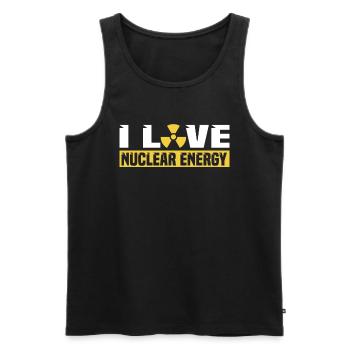 Physik Physiker - Männer Premium Bio Tank Top - Schwarz - Vorne - AI Model Male 178 light (178cm)