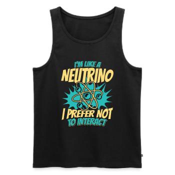 Physik Physiker - Männer Premium Bio Tank Top - Schwarz - Vorne - Michal (187cm)